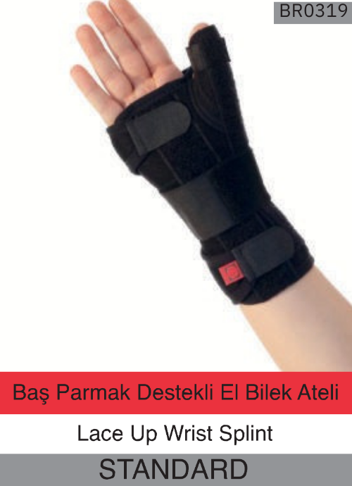 Baş Parmak Destekli El Bilek Ateli br0319 Standard