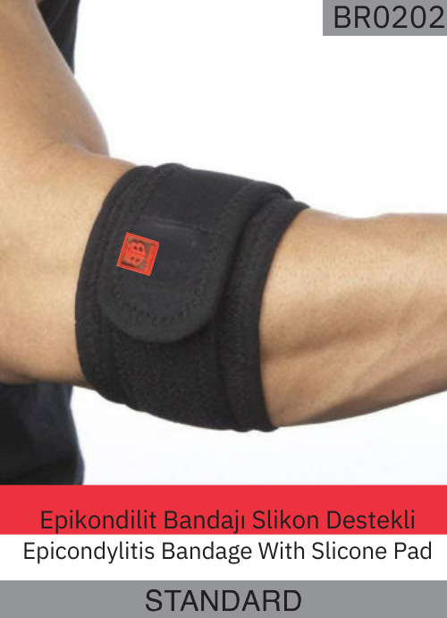 Epikondilit Bandajı Slikon Destekli br0202 Standard