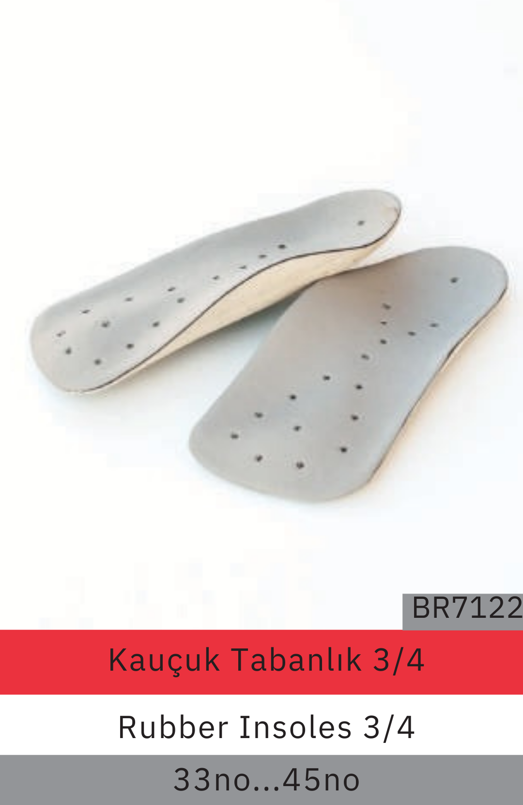 Kauçuk Tabanlık 3/4 BR7122