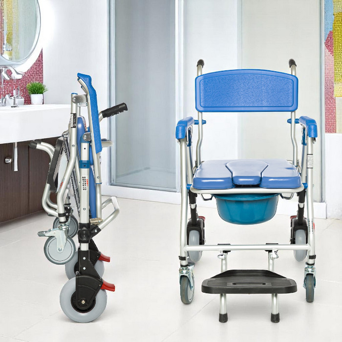 R401 Mavi Standart Banyo Tuvalet Sandalyesi