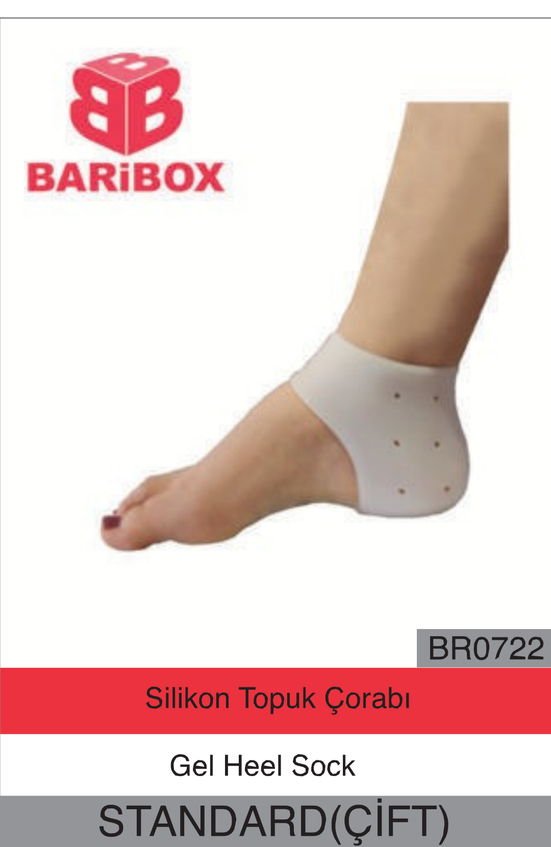 Silikon Topuk Çorabı BR0722