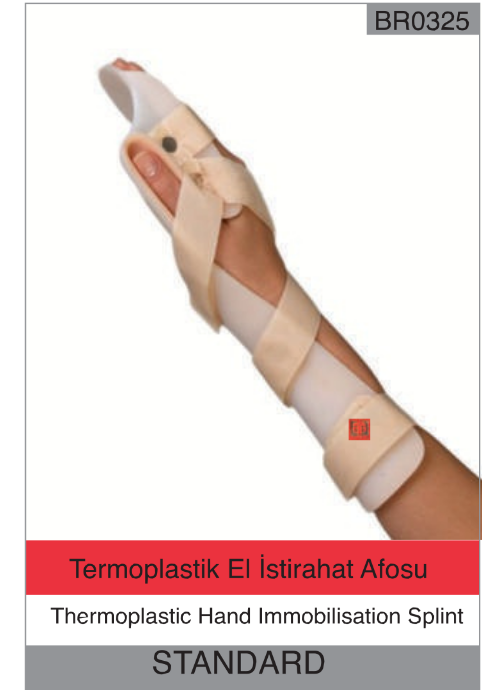 Termoplastik El İstirahat Afosu br0325 Standard