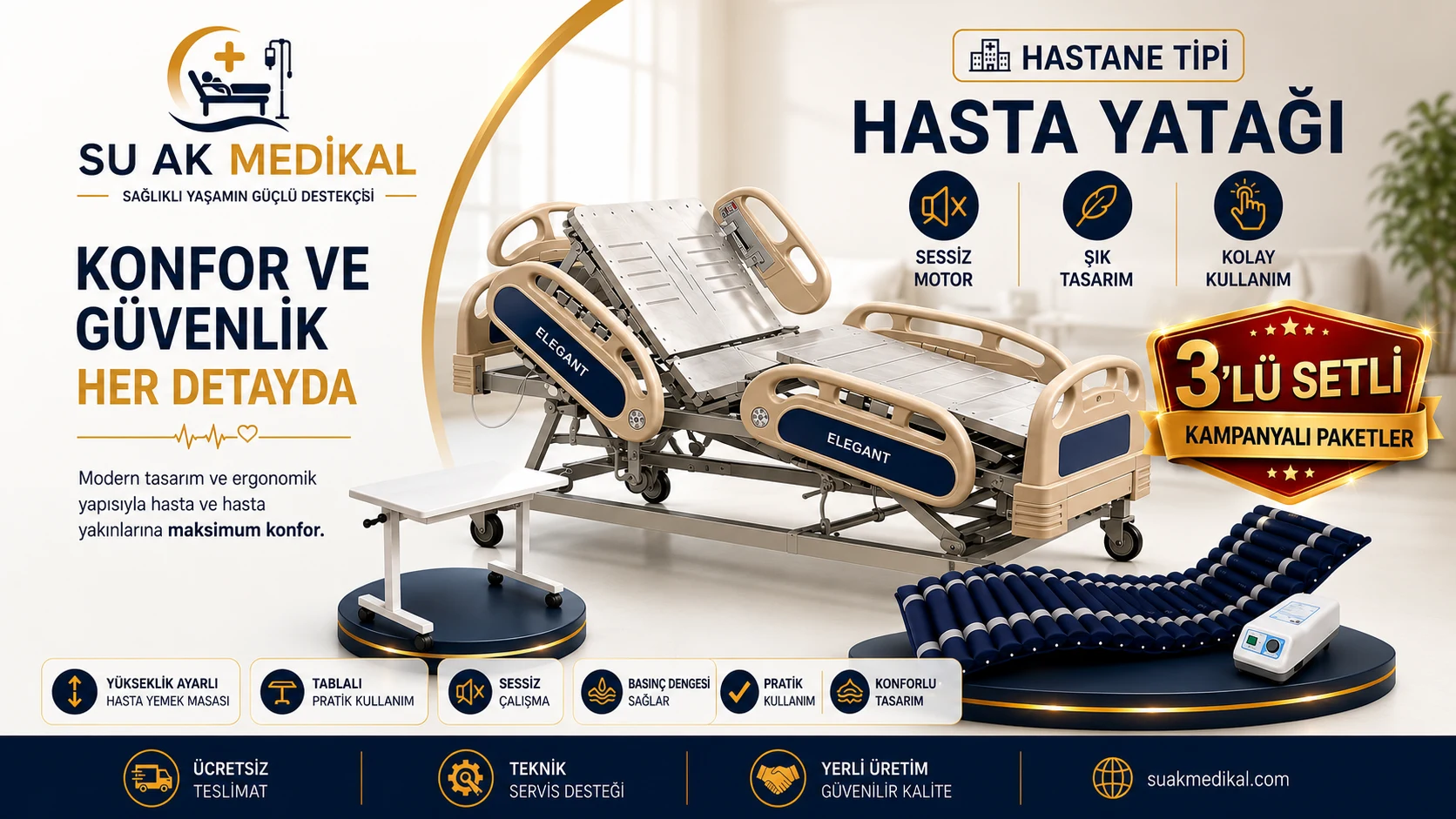 Su Ak Medikal kampanya ve medikal ürün görseli 1